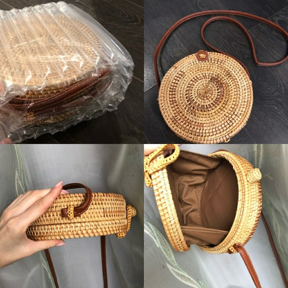 Rattan Round Straw Bag - Picture 8 of 8